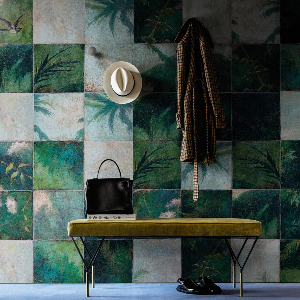 Papier peint Exotic Damier